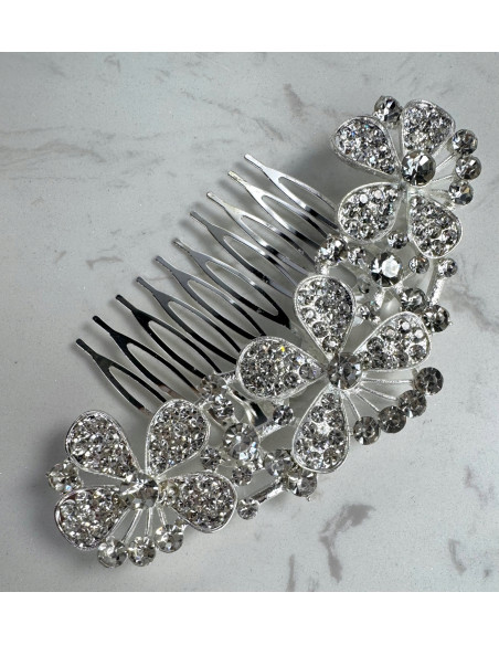 Grzebień wsuwany do włosów wtykowy ozdobny diamenty Lolita Akcesoria