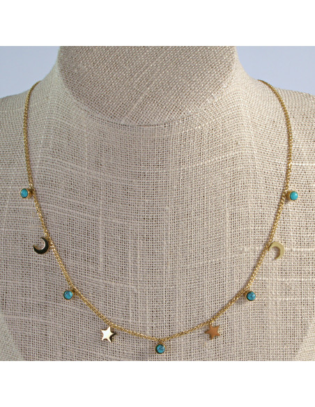 Dwa Naszyjniki  Zestaw stal chirurgiczna BOHO Lolita Akcesoria