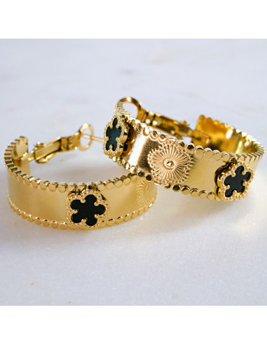 Kolczyki Złote KOŁA BOHO stal chirurgiczna...