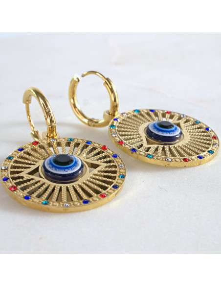 Kolczyki Złote OKO PROROKA stal chirurgiczna Lolita Akcesoria