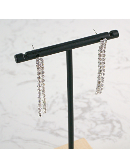 Naszyjnik Kolia z cyrkoniami srebrna CRYSTAL kolczyki Lolita Akcesoria