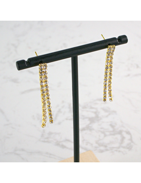 Naszyjnik Kolia z cyrkoniami ZŁOTA CRYSTAL kolczyki Lolita Akcesoria