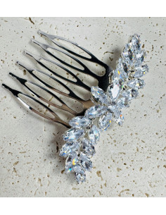 Grzebień wsuwany do włosów wtykowy ozdobny diamenty... 2