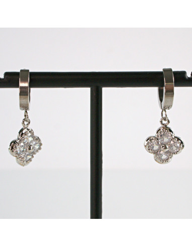 Kolczyki Srebrna Koniczyna stal chirurgiczna...