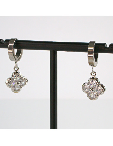 Kolczyki Srebrna Koniczyna stal chirurgiczna...