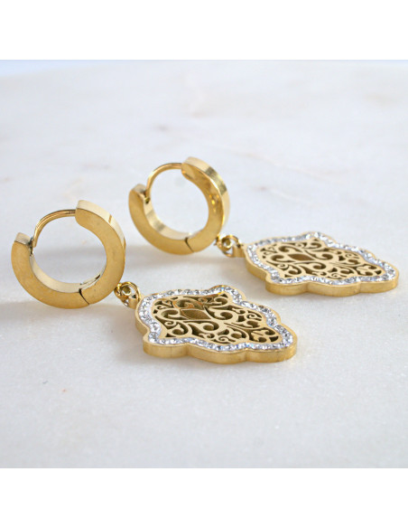 Kolczyki HAMSA   stal chirurgiczna Lolita Akcesoria