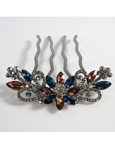 GRZEBIEŃ wsuwany do włosów wtykowy ozdobny diamenty...