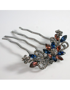 GRZEBIEŃ wsuwany do włosów wtykowy ozdobny diamenty... 2