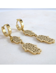 Kolczyki RĘKA FATIMY  stal chirurgiczna Lolita Akcesoria