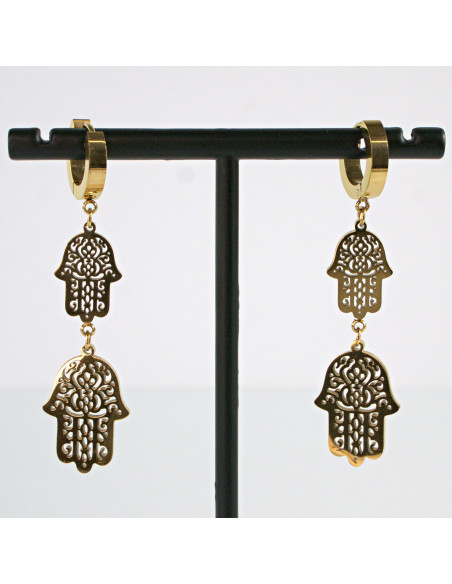 Kolczyki RĘKA FATIMY  stal chirurgiczna Lolita Akcesoria