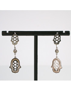 Kolczyki srebrne HAMSA stal chirurgiczna Lolita Akcesoria 2