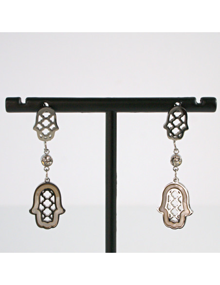 Kolczyki srebrne HAMSA stal chirurgiczna Lolita Akcesoria