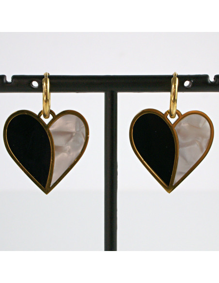 Kolczyki  SERCE stal chirurgiczna Lolita Akcesoria