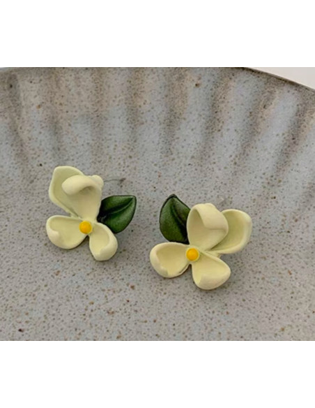 Kolczyki ŻÓŁTE KWIATUSZKI Lolita Accessories srebrny sztyft 925