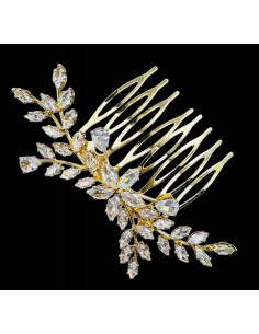 Grzebień wsuwany do włosów wtykowy ozdobny diamenty...