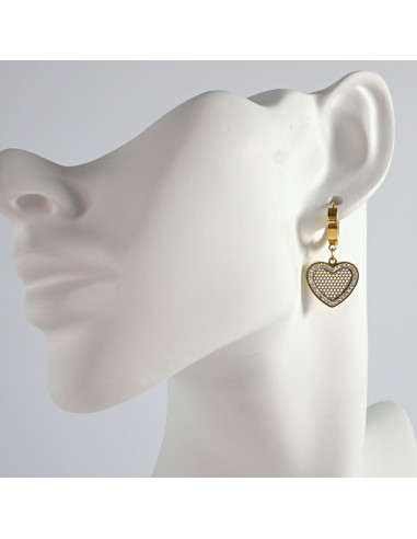 Kolczyki  SERCE stal chirurgiczna Lolita Akcesoria