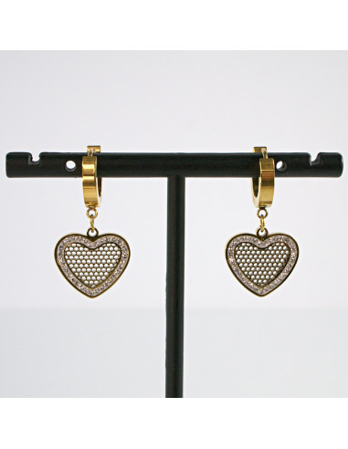 Kolczyki  SERCE stal chirurgiczna Lolita Akcesoria