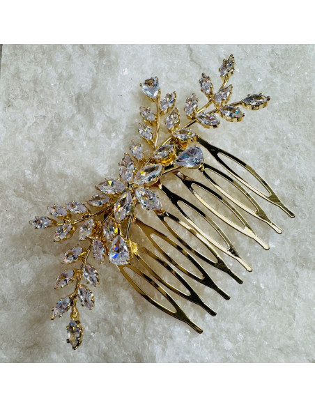 Grzebień wsuwany do włosów wtykowy ozdobny diamenty Lolita Accessories