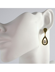 Kolczyki złote ŁEZKI  stal chirurgiczna Lolita Akcesoria