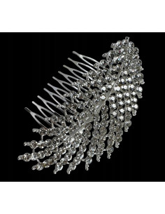 Grzebień wsuwany do włosów wtykowy ozdobny diamenty...