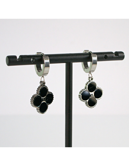 Kolczyki Srebrna Koniczyna stal chirurgiczna Lolita Akcesoria