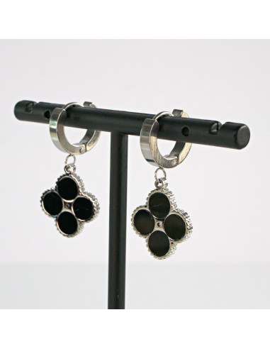 Kolczyki Srebrna Koniczyna stal chirurgiczna...