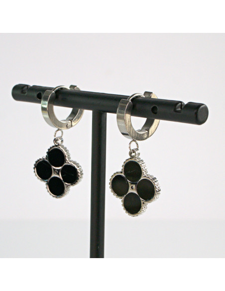 Kolczyki Srebrna Koniczyna stal chirurgiczna Lolita Akcesoria