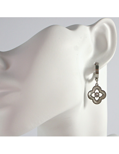 Kolczyki Srebrna Koniczyna stal chirurgiczna...