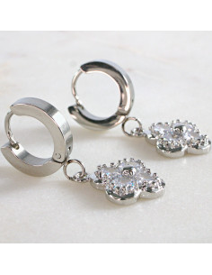 Kolczyki Srebrna Koniczyna stal chirurgiczna Lolita...