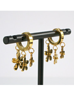 Kolczyki KWIATKI  stal chirurgiczna Lolita Akcesoria