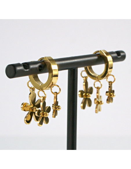 Kolczyki KWIATKI  stal chirurgiczna Lolita Akcesoria