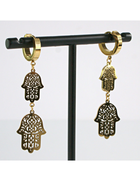 Kolczyki RĘKA FATIMY  stal chirurgiczna Lolita Akcesoria