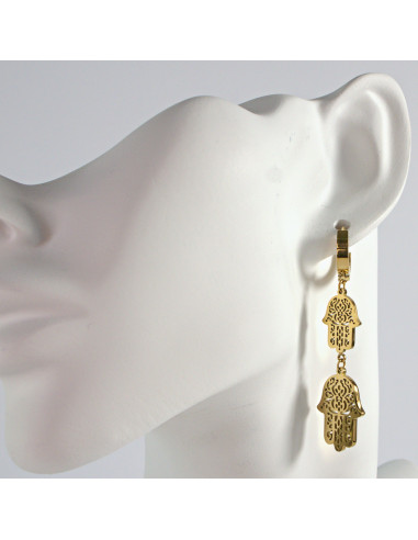 Kolczyki RĘKA FATIMY  stal chirurgiczna Lolita...