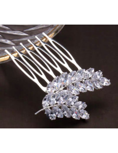 Grzebień wsuwany do włosów wtykowy ozdobny diamenty...