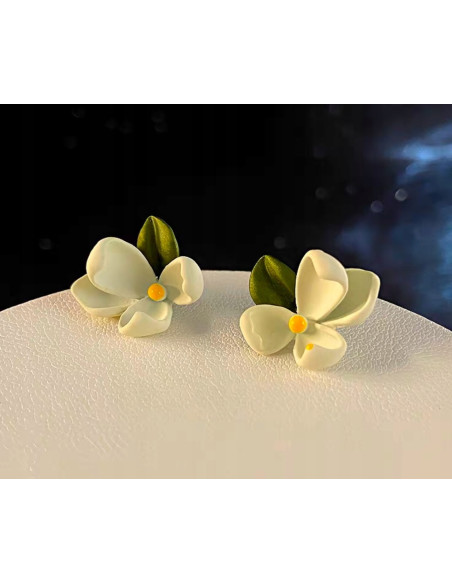 Kolczyki ŻÓŁTE KWIATUSZKI Lolita Accessories srebrny sztyft 925