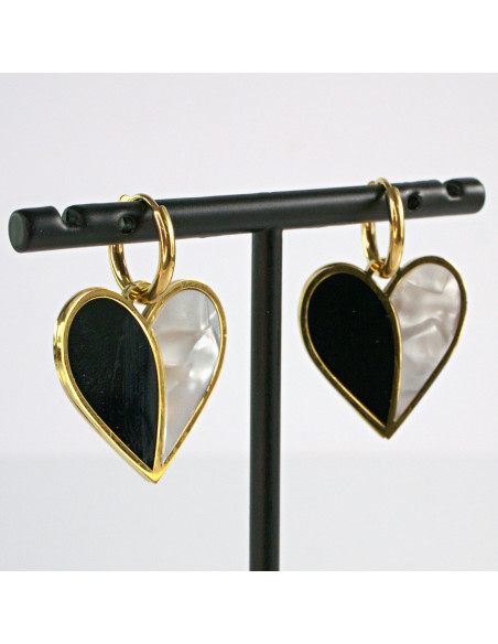 Kolczyki  SERCE stal chirurgiczna Lolita Akcesoria