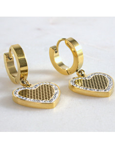 Kolczyki  SERCE stal chirurgiczna Lolita Akcesoria