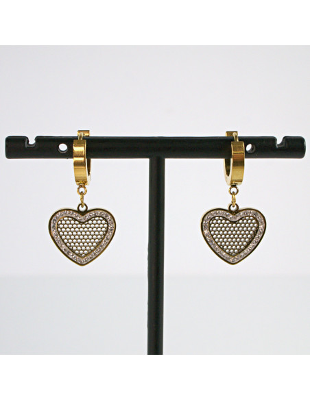 Kolczyki  SERCE stal chirurgiczna Lolita Akcesoria