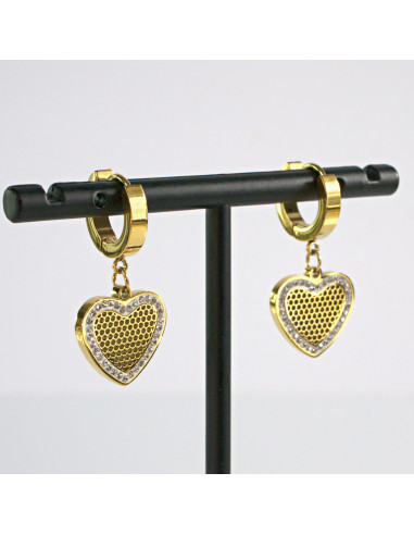 Kolczyki  SERCE stal chirurgiczna Lolita Akcesoria