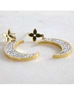 Kolczyki  złoty Księżyc  stal chirurgiczna Lolita Akcesoria 2