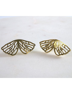 Kolczyki złote SKRZYDŁA stal chirurgiczna Lolita Akcesoria 2