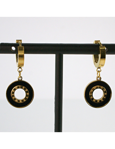 Kolczyki złote  stal chirurgiczna Lolita Akcesoria