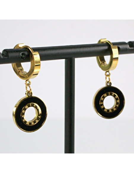 Kolczyki złote  stal chirurgiczna Lolita Akcesoria