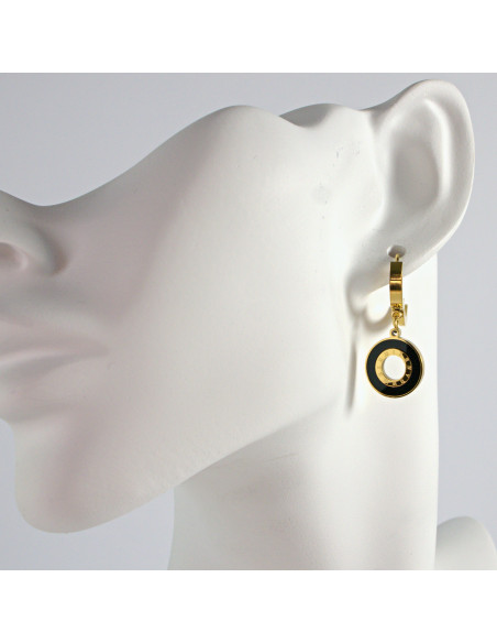 Kolczyki złote  stal chirurgiczna Lolita Akcesoria