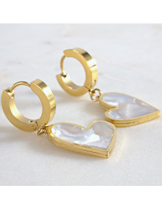 Kolczyki złote asymetryczne SERCA stal chirurgiczna...