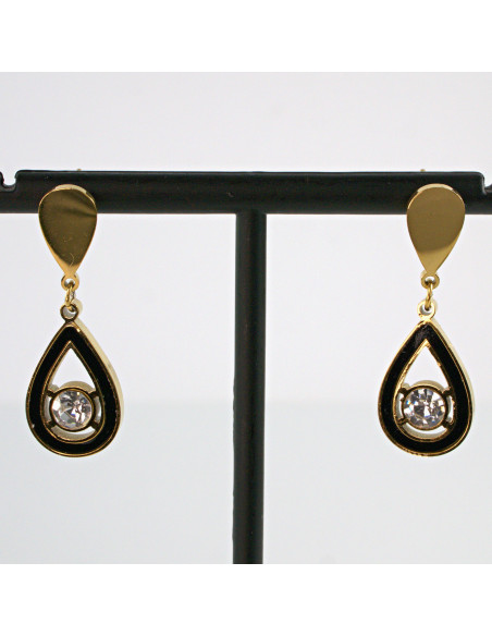 Kolczyki złote ŁEZKI  stal chirurgiczna Lolita Akcesoria