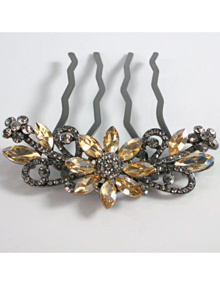 GRZEBIEŃ wsuwany do włosów wtykowy ozdobny diamenty Lolita Akcesoria