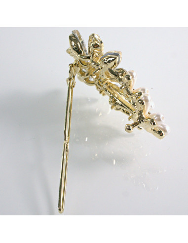 Spinka do włosów KWIAT Z KRYSZTAŁKAMI BEZBARWNY...