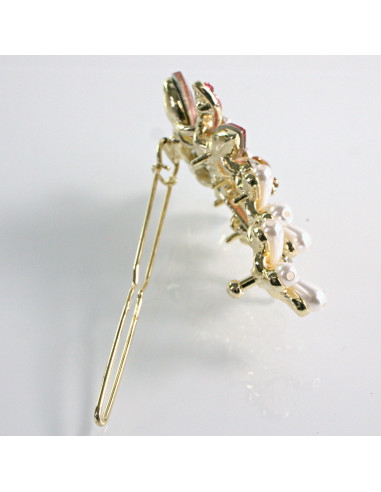 Spinka do włosów KWIAT Z KRYSZTAŁKAMI...