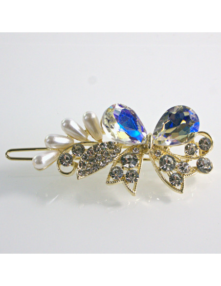 Spinka do włosów KOKARDA Z KRYSZTAŁKAMI CRYSTAL AB Lolita Akcesoria